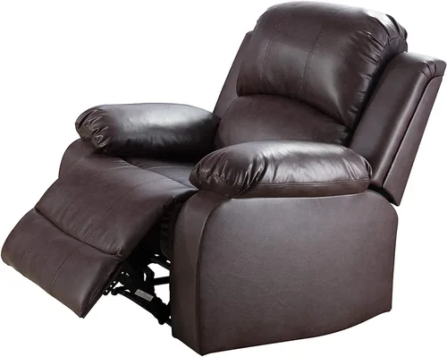 Miniatura 20 de Juego de muebles de sala de estar de cuero reconstituido con sofá reclinable, juego de sofá reclinable, silla de dos cuerpos, juegos de muebles