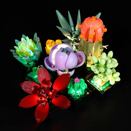 Kyglaring Kit de iluminación LED para Lego Succulents 10309 - Juego de construcción de modelos, moderno, multicolor, interior, control remoto,