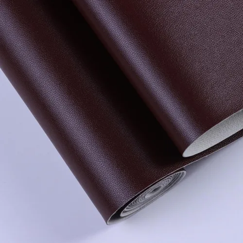 Miniatura 2 de Hojas de cuero sintético para manualidades, un rollo, superficie suave y lisa, hojas de tela de cuero sólido, 12 x 53 pulgadas (11.8 in x 53.1 in)