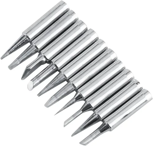 Miniatura 2 de 10pcs/set - Puntas de hierro de soldadura de cobre 900M-T para 936, 937, 938, 969, 8586, 852D herramienta de estación de soldadura (#2)
