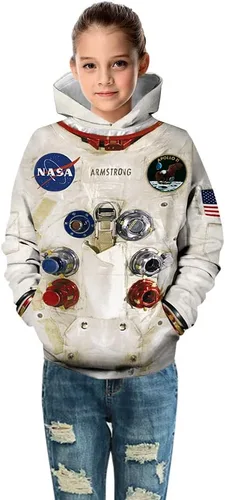 Miniatura 4 de Plustrong Kids Boys Halloween Costume 3D Sweatshirts Pullover Hoodies for Kids 6-16 Years