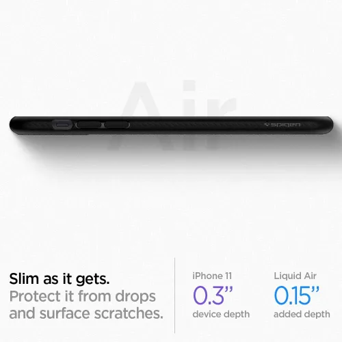 Miniatura 6 de Spigen Liquid Air - Funda diseñada para iPhone 11 (2019), color negro mate