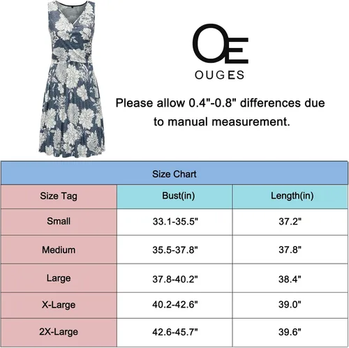 Miniatura 7 de OUGES Vestidos de maternidad con cuello en V para mujer, vestido de lactancia materna, baby shower