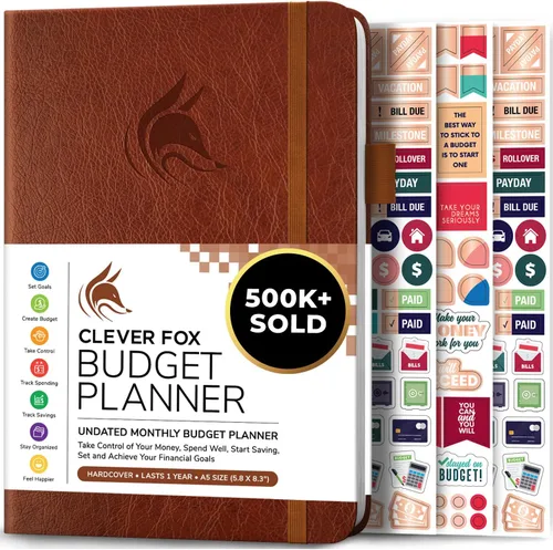 Miniatura 34 de Clever Fox Planificador de presupuesto de bolsillo, mini cuaderno de seguimiento de gastos. Organizador de presupuestos mensual, cuaderno