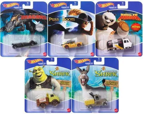 Miniatura 2 de Hot Wheels Shrek - Coche de personajes a escala 1:64, verde
