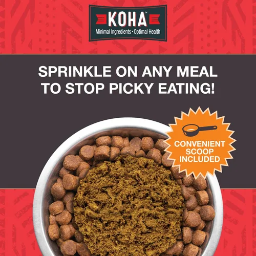 Miniatura 3 de KOHA Raw Life - Carne de res cruda liofilizada para perros y gatos, con alto contenido de proteínas, para comensales quisquillosos con probióticos