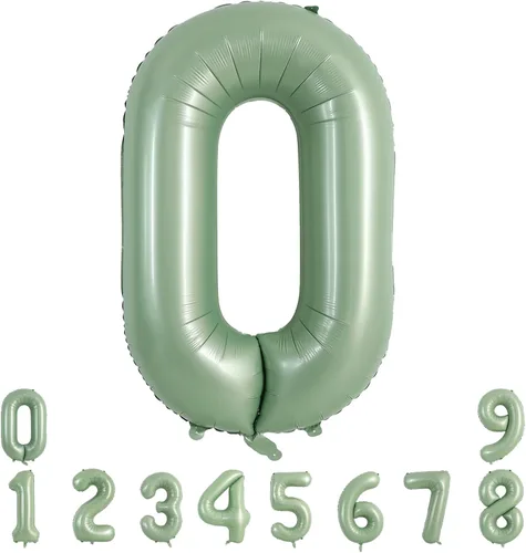 Miniatura 140 de TONIFUL 40 Inch Pastel Blue Number 8 Foil Balloons Large Mylar Foil Digital 8 Balloons for 8th Birthday, Gender Neutral Party, Baby Shower, Oro rosa