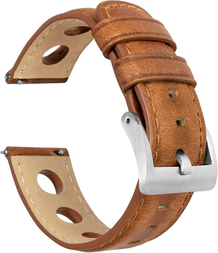 Miniatura 45 de Barton Racing & Rally Horween - Correas de cuero con barras de resorte de liberación rápida integradas, longitud estándar para muñecas de 5 a 8