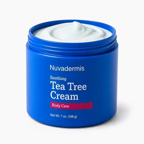 Miniatura 10 de NUVADERMIS Bálsamo para pies de aceite de árbol de té, bálsamo de recuperación eficaz para pies secos y agrietados, pie de atleta, tiña y picazón
