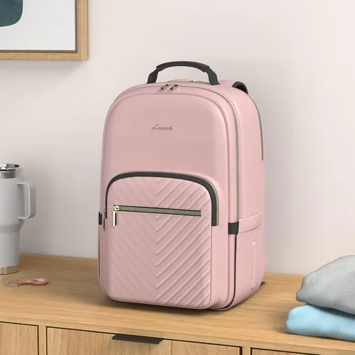 Miniatura 2 de LOVEVOOK - Mochila de 15.6 pulgadas para laptop, para mujer, bolsa de laptop para mujer, mochila de viaje impermeable, elegante mochila para mujer