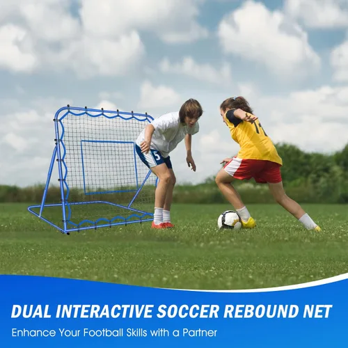 Miniatura 5 de Soccer Baseball Rebounder Net, Soccer Goal Net, Volleyball Softball Rebound Pitchback Net Quick-Switch Angle Training for Control, Passing Practice