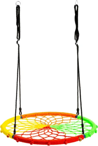 Miniatura 11 de Flying Saucer - Columpio para árbol de 330 libras de capacidad, seguro y duradero, árbol colgante para niños y adultos, jardín al aire libre (azul)