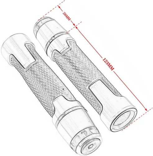 Miniatura 2 de Motocicleta para BMW F650GS F 650 GS motocicleta 7/8" 0.866 in CNC goma aluminio manillar puños extremos mango tapas (color : negro)