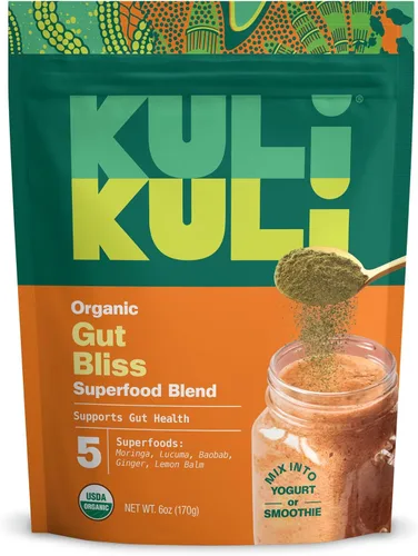 Miniatura 12 de Kuli Kuli Green Power [6 onzas] - Polvo Super Greens - Mezcla de moringa, pasto de trigo, brócoli y cebada densa en nutrientes, polvo