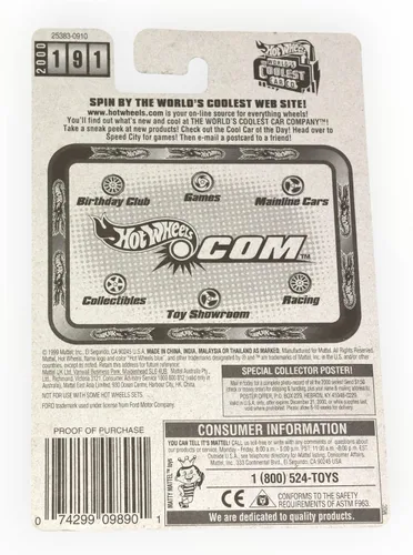 Miniatura 2 de Hot Wheels Camión Ford Stake Bed # 191 Año: 2000 Nuevo - Cerca de Menta