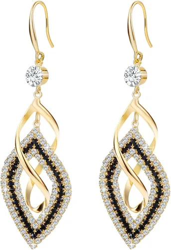 Miniatura 8 de BTOYM Aretes colgantes geométricos dorados, aretes largos de cadena de eslabones bohemios, regalo de joyería para mujeres y niñas
