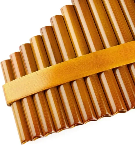 Miniatura 6 de 15 Tubos Brown Pan Flauta G Key Instrumento musical tradicional chino Tubos de instrumentos de viento de madera (mano derecha)