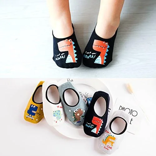 Miniatura 4 de Toddler Non Skid No Show Socks - Low Cut Anti Slip Grip Slippers for Baby Kids Boys Girls 10 Pairs