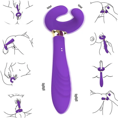 Miniatura 2 de Vibrador de clítoris para parejas, 3 motores, consolador multivibrador, juguete sexual de pareja, masajeador de pene, cosa sexual para mujeres