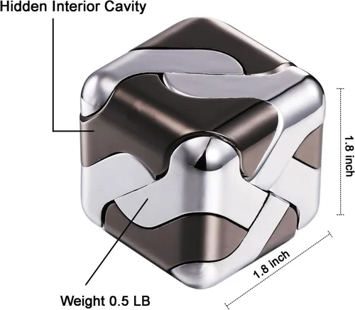 Miniatura 2 de Rompecabezas de metal 3D Cube Brain Teaser