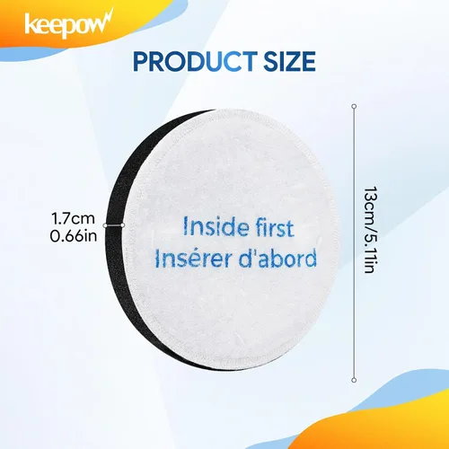 Miniatura 6 de KEEPOW Filtro de Reemplazo de Aspiradora para Eureka Vacuum Power Speed NEU182B, NEU181, NEU182A, NEU188A, NEU192A, NEU180, NEU180C, NEU182, NEU202