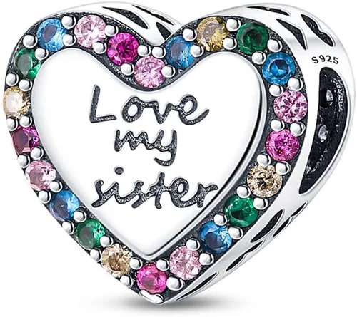 Miniatura 4 de Abalorio de plata de ley 925 para pulseras y collares Pandora para mujer, circonitas cúbicas 5A, cuentas de joyería