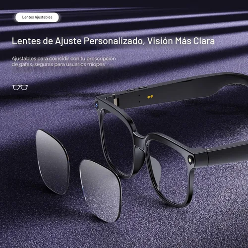 Miniatura 3 de Gafas inteligentes con cámara, 4K con audio Bluetooth gafas con cámara para hombres y mujeres, 8MP 32G HD, grabación de video oculta, compatible