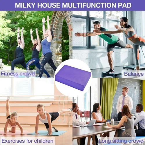 Miniatura 5 de Almohadillas de espuma de equilibrio, tabla de yoga para ejercicios de equilibrio, alfombrilla acolchada de rodilla, entrenamiento de fitness