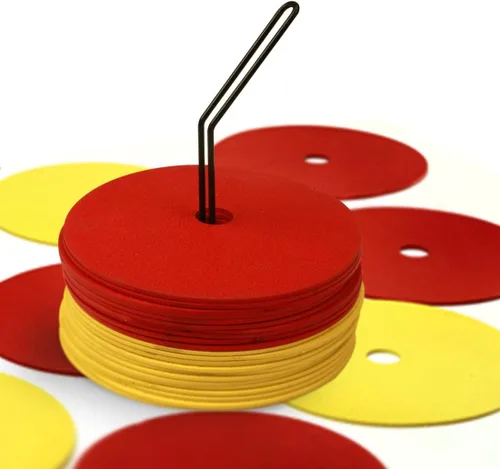 GSi Spot Markers – Non-Slip Non-Toxic Poly Spots – Floor Markers for PE, Sports & Classroom Activities