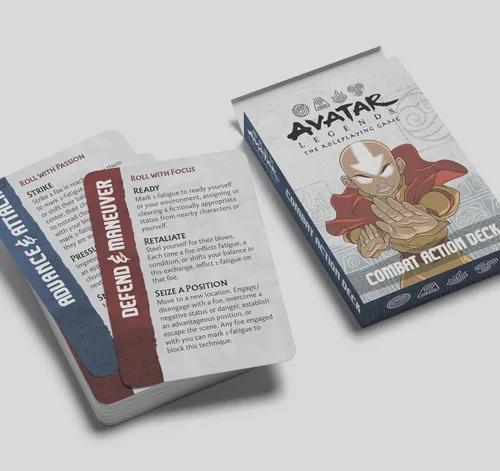 Miniatura 4 de Magpie Games Avatar Legends El juego de rol: expansión de mazo de acción de combate - Baraja de combate de 55 cartas