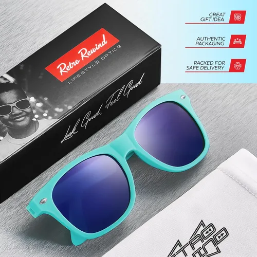 Miniatura 66 de Retro Rewind Lentes de sol para niños y niñas de 3 a 12 años, inastillables, UV400, lentes de sol para niños pequeños