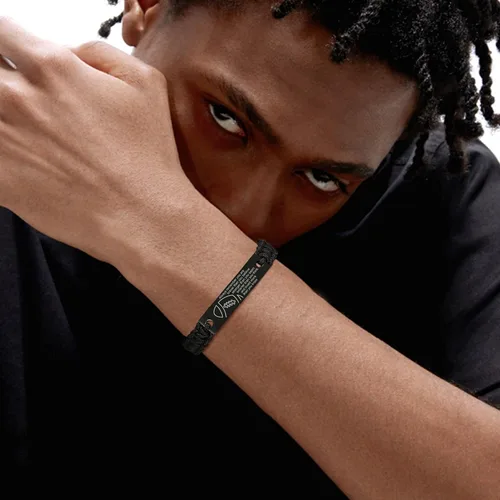 Miniatura 2 de VNOX Inspiration - Pulsera deportiva para hombres, adolescentes y niños, pulsera de cuerda hecha a mano para baloncesto, béisbol, fútbol, fútbol