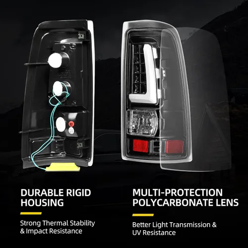 Miniatura 2 de DWVO Conjunto de luces traseras LED Compatible con 1999-2006 Chevy Silverado 1500 2500/2007 Silverado Classic / 99-02 GMC Sierra 1500 2500/01-02