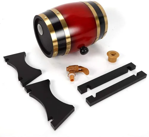 Miniatura 8 de Barril de whisky de 1,5 L, dispensador de barril de vino para el hogar, barriles de envejecimiento de roble para vino, licores, cerveza y licor