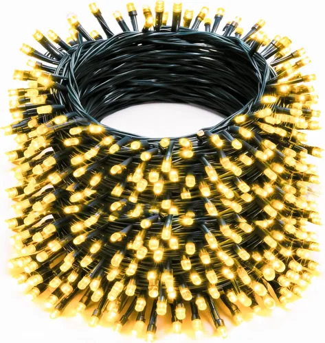 Miniatura 9 de Luces de Cadena de Navidad, 100 pies 300 Luces LED de Cadena Cable Verde con Temporizador 8 Modos, Decoración Impermeable Conectable para Interiores