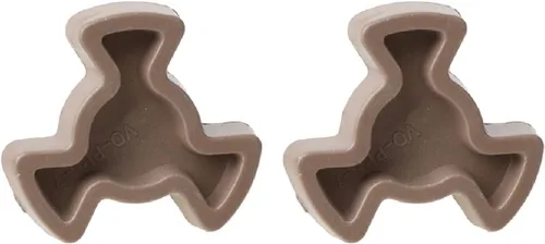 Miniatura 3 de 2 piezas de acoplador giratorio de microondas, guía de rodillo de repuesto universal con orificio en forma de D, longitud de eje de 0.551 in