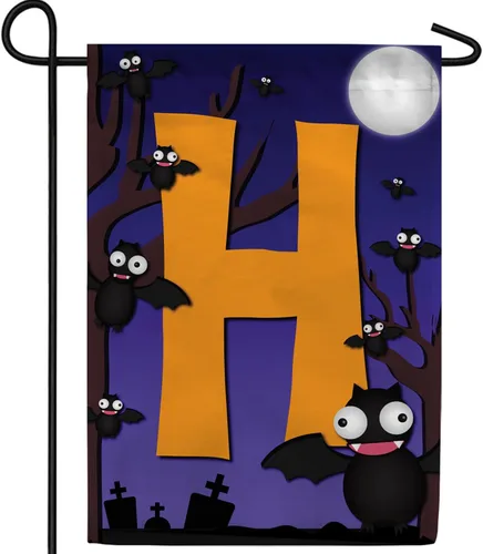 Miniatura 26 de Bandera de jardín con monograma de América Forever de 12.5 x 18 pulgadas, letra B, de doble cara, banderas pequeñas para exteriores, fiestas, patio