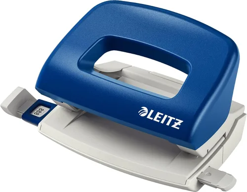 Miniatura 24 de Leitz Perforadora de agujero, 30 hojas, barra guía con marcas de formato, metal, gama NeXXt, 50080035 - Azul