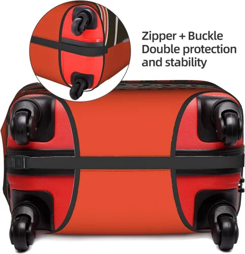 Miniatura 4 de Funda de equipaje personalizada, funda de maleta personalizada, diseña tu nombre y número, protector de equipaje elástico lavable, Cleveland