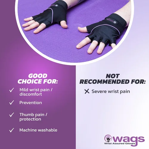 Miniatura 4 de Guantes de muñeca asegurada, almohadilla de gel delgada y forro interior absorbente, guantes de entrenamiento para mujeres y hombres, yoga y pilates