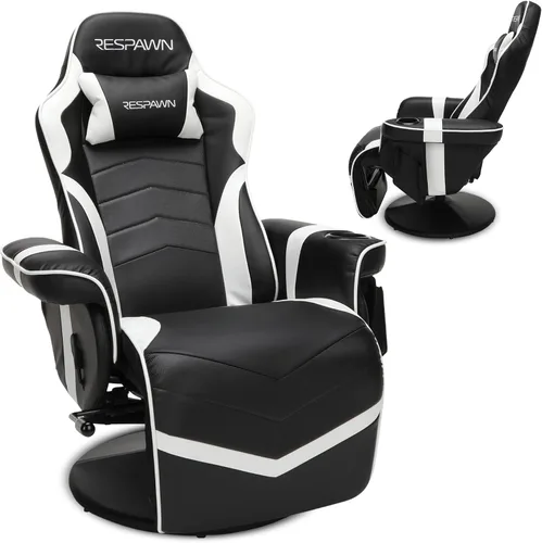 Miniatura 11 de RESPAWN 900 Silla Gamer Reclinable para Consola con Reposapiés y Soporte Lumbar - Silla Gamer Ergonómica Cómoda con Reposacabezas, Sin Ruedas