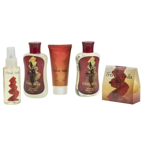 Miniatura 3 de Cesta de regalo de baño y cuerpo para mujeres y hombres, colección de baño y cuerpo de vainilla francesa, incluye gel de ducha, baño de burbujas