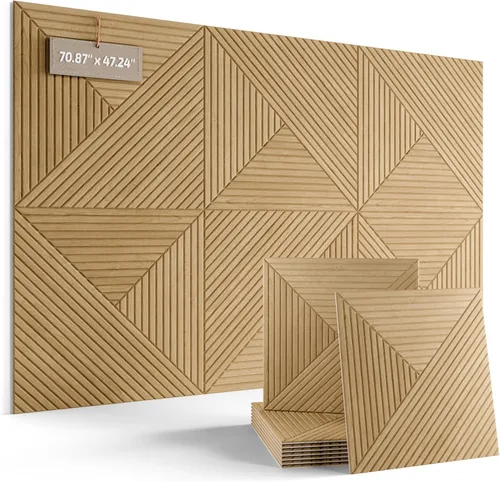 Miniatura 70 de Tablero de anuncios de fieltro grande de 36 x 24 pulgadas, alternativa al tablero de corcho – Paquete de 6 con 40 pestañas adhesivas extraíbles