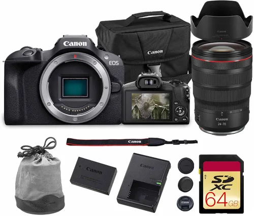 Miniatura 7 de Cámara Canon EOS R100 sin espejo con lente RF-S 18-45mm f/4.5-6.3 IS STM Sensor CMOS APS-C de 24.1MP, Autoenfoque Dual Pixel, Vídeo Full HD