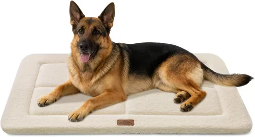Miniatura 8 de Cama reversible para perros grandes, lavable y antideslizante, alfombra para mascotas, espuma de alta densidad y forro polar suave