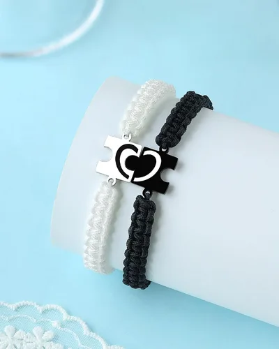 Miniatura 5 de UNGENT THEM You Are My Missing Piece of The Puzzle – Pulseras para parejas, aniversario, Navidad, I Love You, regalos más dulces del día de San