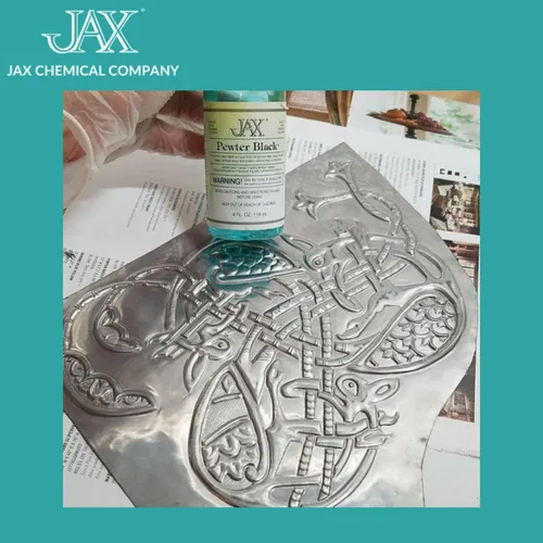 Miniatura 4 de Jax Pewter Black - Solución de acabado de metal - Acabado antiguo sin calor ni electricidad - Pinta