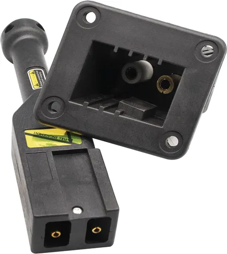 Miniatura 3 de CLUBRALLY EZGO Receptáculo de cargador PowerWise de 48 V de estilo rectangular y kit de enchufe con mango para Shuttle y ST Express 73051-G30
