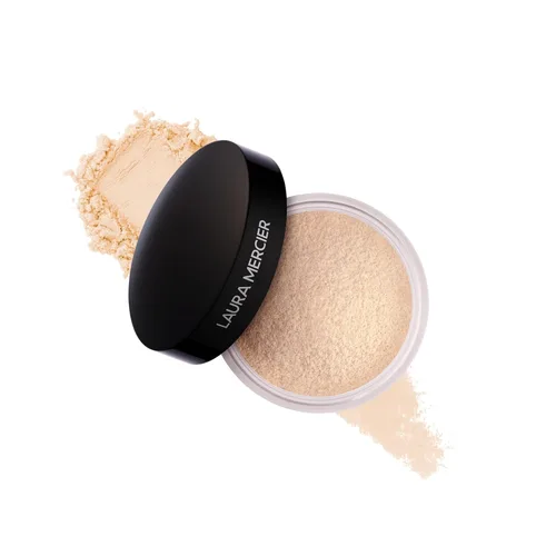 Miniatura 15 de Laura Mercier Polvo de ajuste suelto translúcido, control de brillo las 24 horas, acabado mate suave, impregnado con vitaminas C+ E, uso duradero