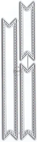 Miniatura 20 de DzIxY Troqueles de corte de metal de borde irregular para kit de fabricación de tarjetas, troquelados, troquelados, plantillas de máquina de álbumes